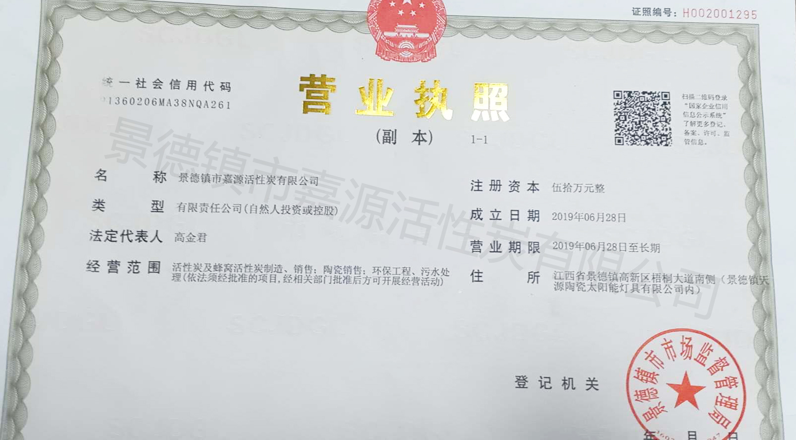 景德镇市嘉源活性炭有限公司